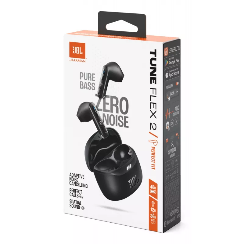 JBL Tune Flex 2 Headset True Wireless Stereo (TWS) In-Ear Chiamate/Musica Bluetooth Nero