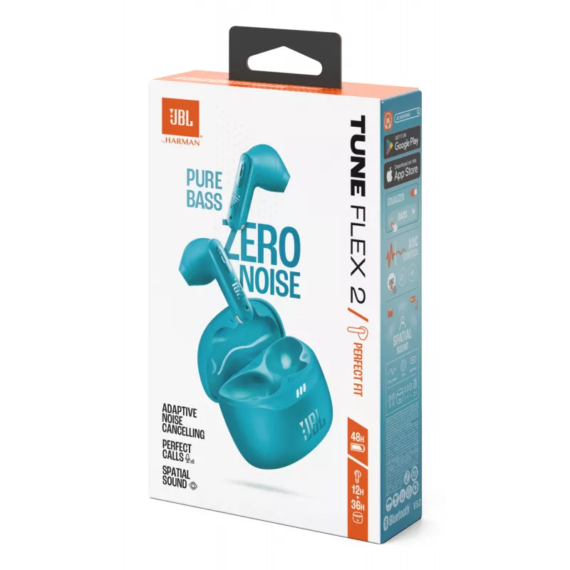 JBL Tune Flex 2 Headset True Wireless Stereo (TWS) In-ear Chiamate/Musica Bluetooth Turchese