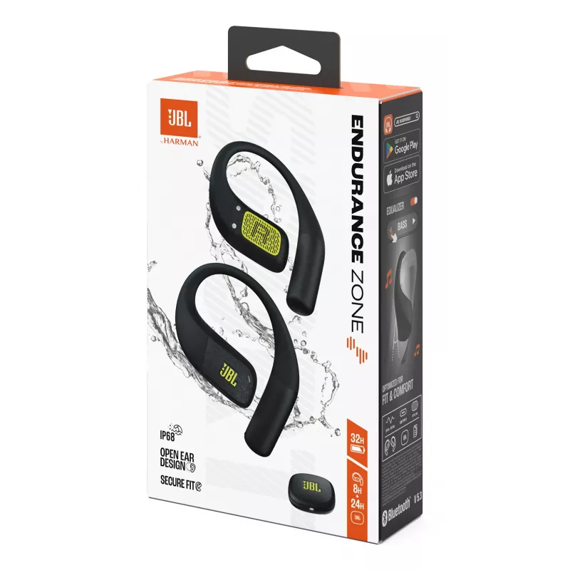JBL Endurance Zone Headset Wireless Open-ear Sport Bluetooth Nero, Lime