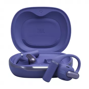 JBL Sense Pro Cuffie TWS con archetto, Bluetooth, stazione di ricarica USB-C, 20–40000 Hz, Blu, 95,2 g