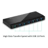 TP-Link UH700 Hub interfacce USB 3.2 Gen 1 (3.1 Gen 1) Micro-B 5000 Mbit/s Nero