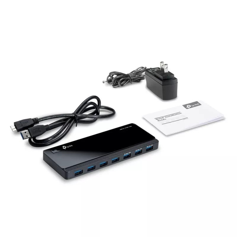 TP-Link UH700 Hub interfacce USB 3.2 Gen 1 (3.1 Gen 1) Micro-B 5000 Mbit/s Nero