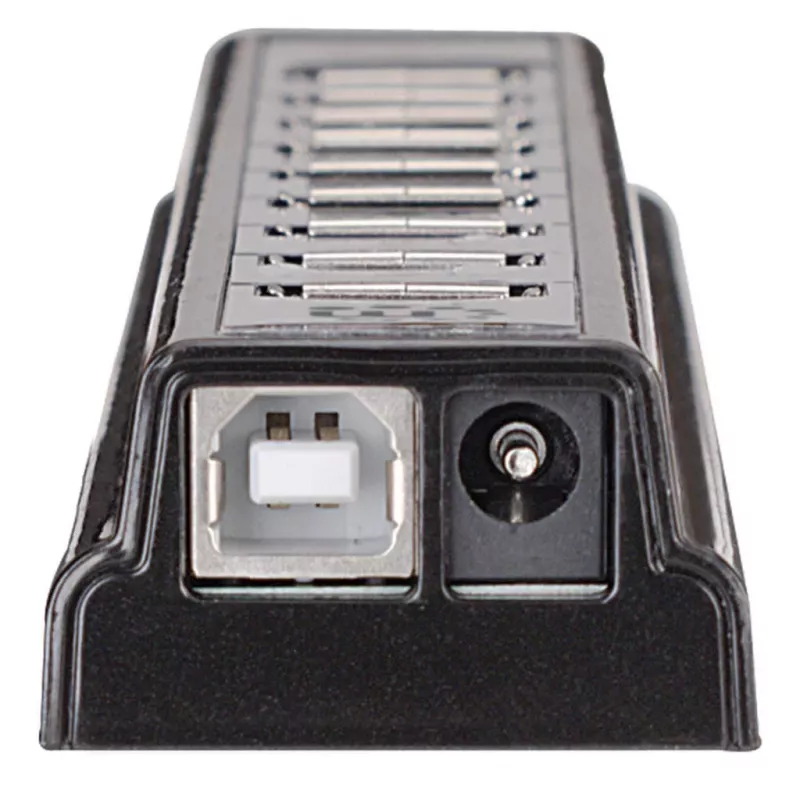 Hub USB Manhattan USB-A 10 porte, 480 Mbit/s, Nero