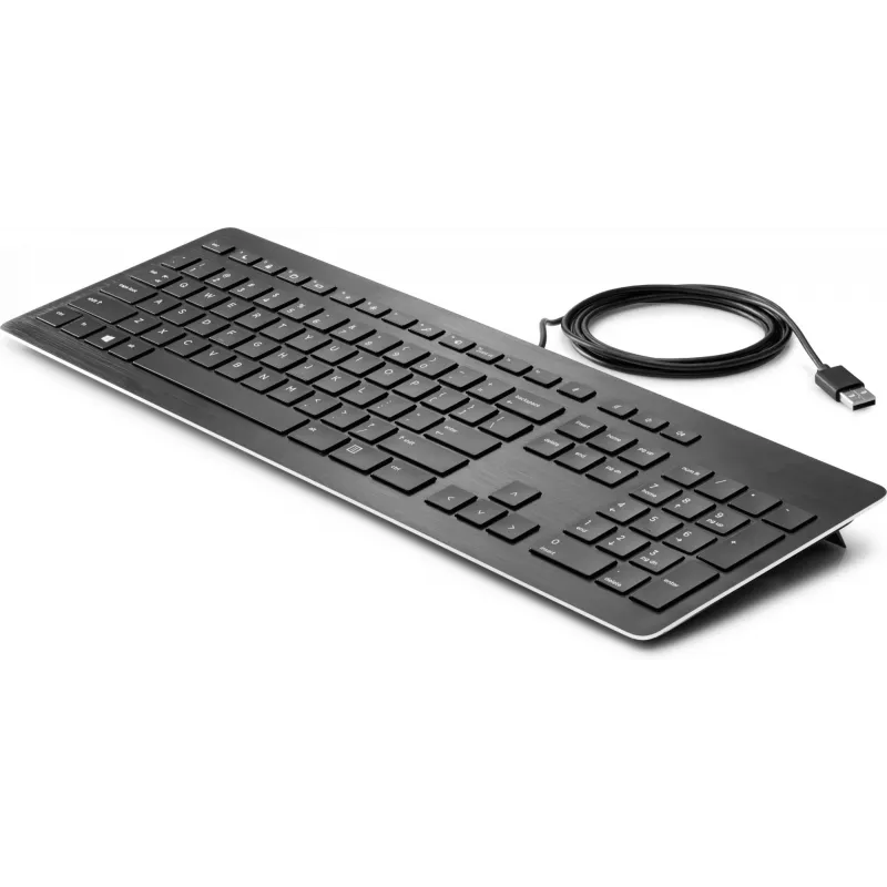 HP USB Premium tastiera, full-size (100%), con filo, USB, a membrana, nero
