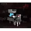 HP OMEN by Reactor mouse, per destrorsi, ottico, USB Type-A, 16000 DPI, 0,2 ms, nero