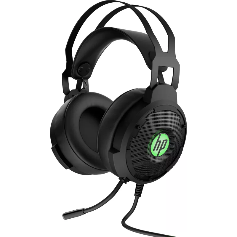 HP Pavilion Gaming Headset 600, cablato, gaming, 360 g, cuffie, nero, verde