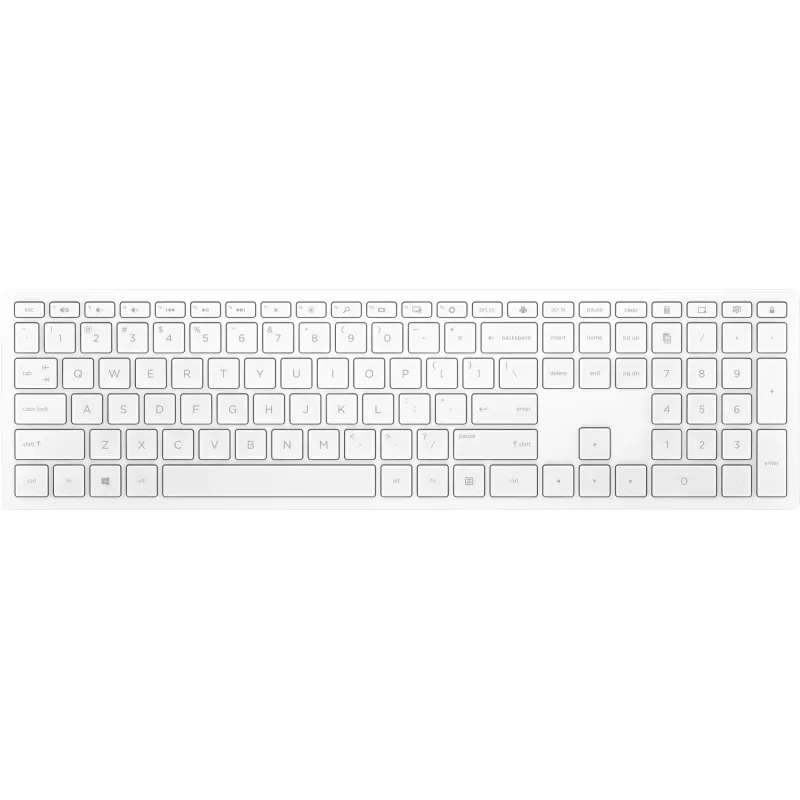 HP Pavilion tastiera wireless 600 bianco, full-size (100%), wireless, RF wireless, meccanica, bianco