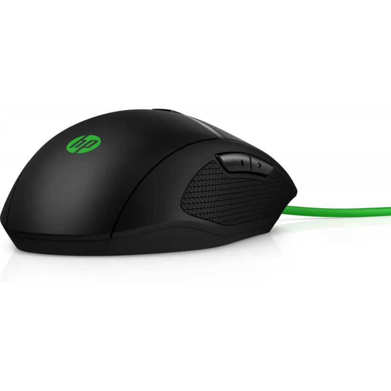 HP Pavilion Gaming mouse 300, ambidestro, ottico, USB Type-A, 5000 dpi, nero, verde