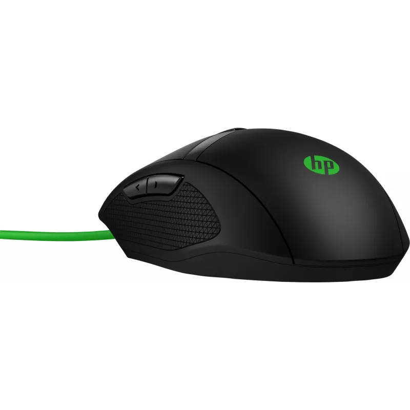 HP Pavilion Gaming mouse 300, ambidestro, ottico, USB Type-A, 5000 dpi, nero, verde