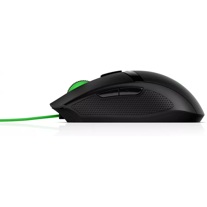 HP Pavilion Gaming mouse 300, ambidestro, ottico, USB Type-A, 5000 dpi, nero, verde