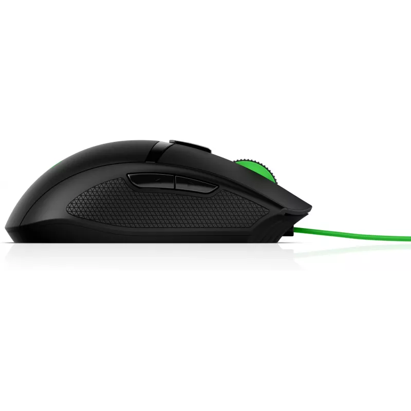 HP Pavilion Gaming mouse 300, ambidestro, ottico, USB Type-A, 5000 dpi, nero, verde
