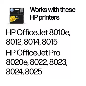 HP 912 cartuccia inchiostro originale giallo, giallo, 1 pz., 315 pagine
