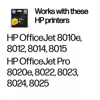 HP 912XL cartuccia inchiostro originale alta capacità giallo, giallo, 1 pz., 700 pagine
