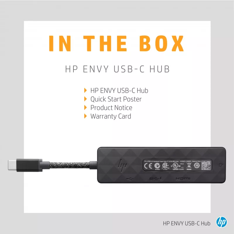 HP ENVY hub USB-C USB 3.2 Gen 1 (3.1 Gen 1) Type-C