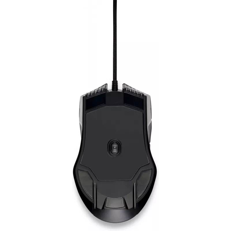HP X220 mouse da gaming retroilluminato, ambidestro, ottico, USB Type-A, 3600 DPI, nero