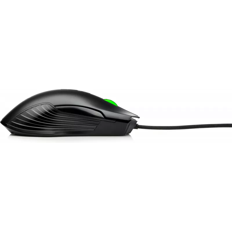 HP X220 mouse da gaming retroilluminato, ambidestro, ottico, USB Type-A, 3600 DPI, nero