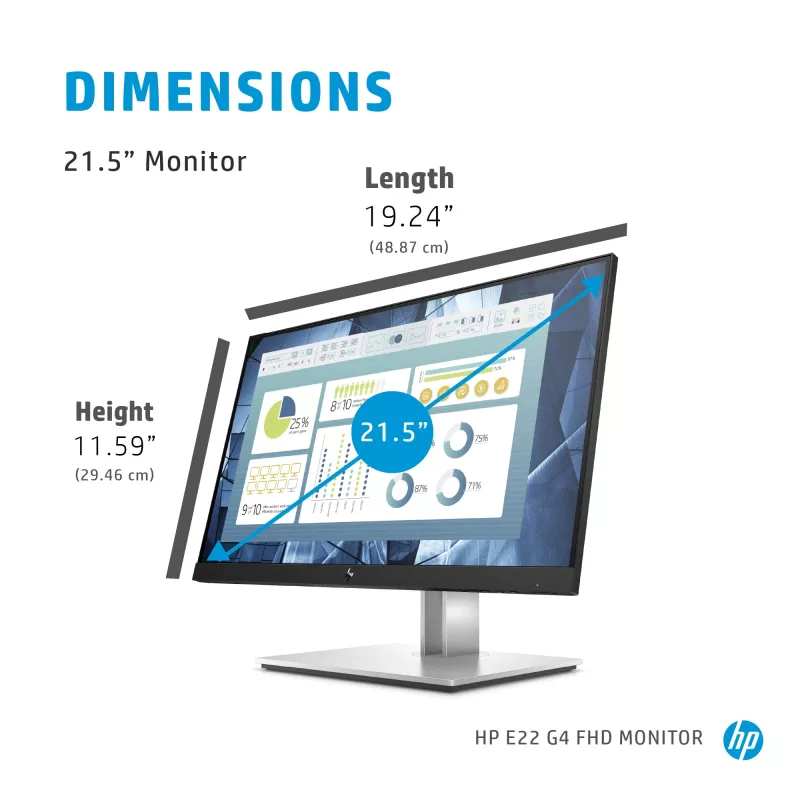 HP E-Series E22 G4 monitor per computer 54,6 cm (21,5