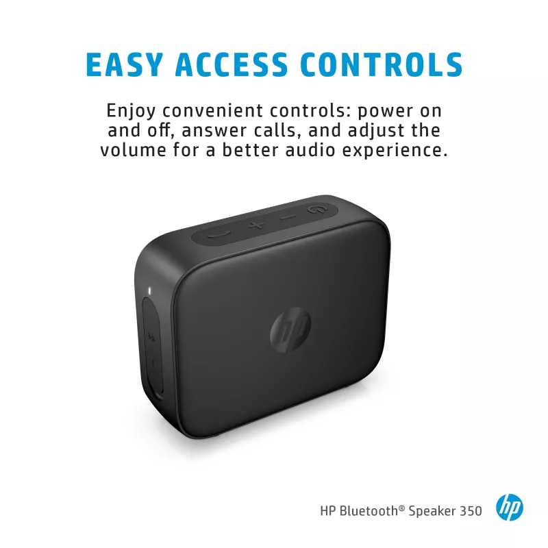 HP altoparlante Bluetooth 350 argento, wireless, bianco, universale, batteria integrata, 180 g, 78,5 mm