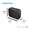 HP altoparlante Bluetooth 350 argento, wireless, bianco, universale, batteria integrata, 180 g, 78,5 mm