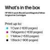 HP 953 confezione da 4 cartucce inchiostro originali nero/ciano/magenta/giallo