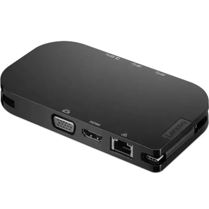 Hub di interfaccia Lenovo 4X91H02421 USB Type-C 5000 Mbit/s nero