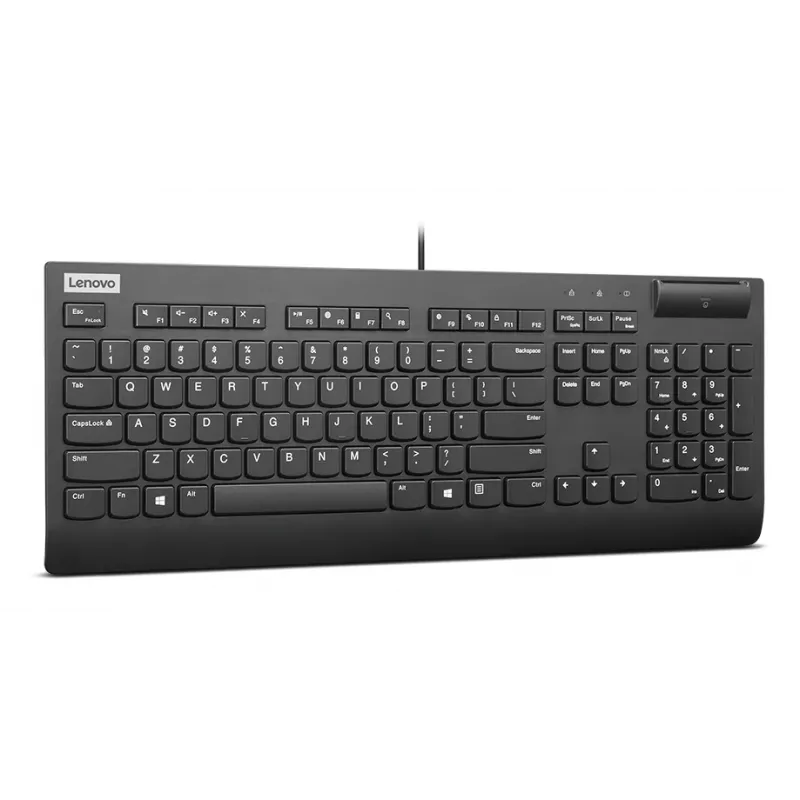 Tastiera Lenovo Smartcard Wired II home/office USB nordico nero