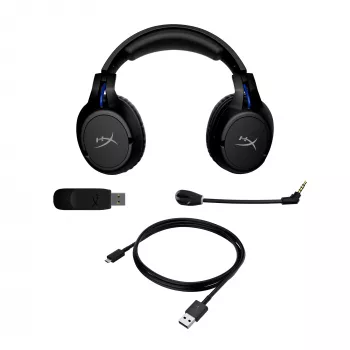 HyperX Cloud Flight - Headset da gaming wireless (nero-blu) - PS5-PS4