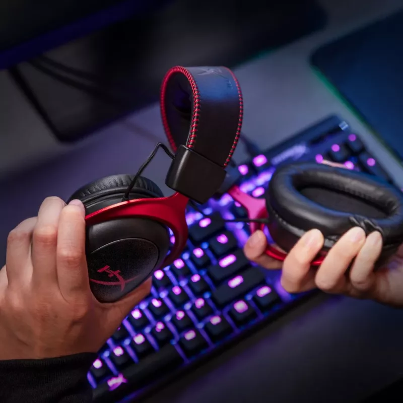 HyperX Cloud II Wireless - Headset da gaming (nero-rosso)