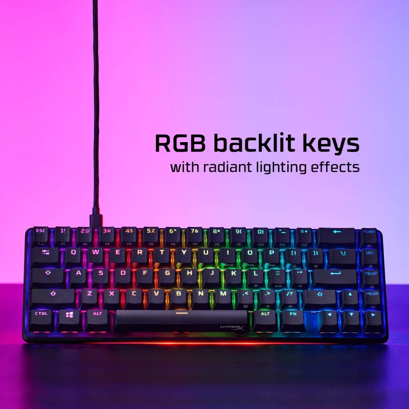 HyperX Alloy Origins 65 – Tastiera da gaming meccanica – HX Aqua (layout US)