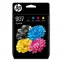 Cartucce d'inchiostro HP 937 CMYK confezione da 4 nero ciano magenta giallo