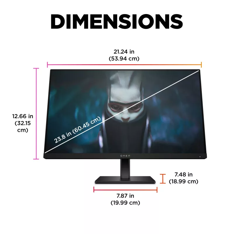 Monitor gaming OMEN by HP 60,5 cm (23,8