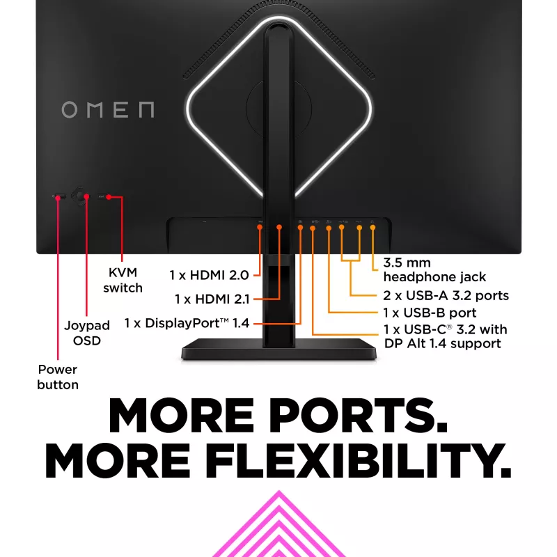 Monitor gaming OMEN by HP 27 pollici UHD 144Hz – OMEN 27k