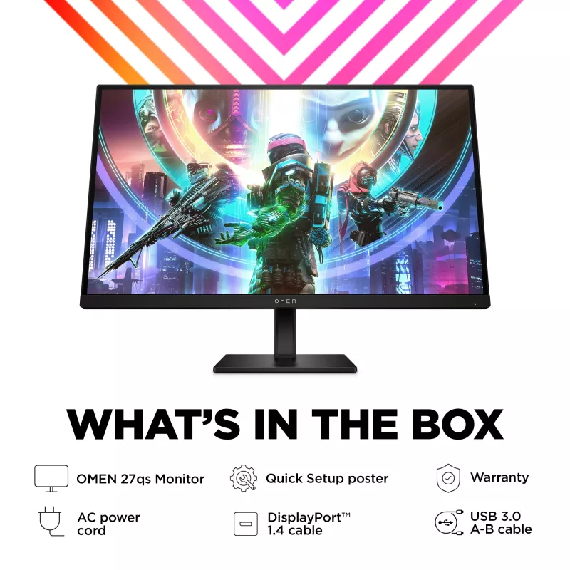 Monitor gaming OMEN by HP 27 pollici QHD 240Hz - OMEN 27qs