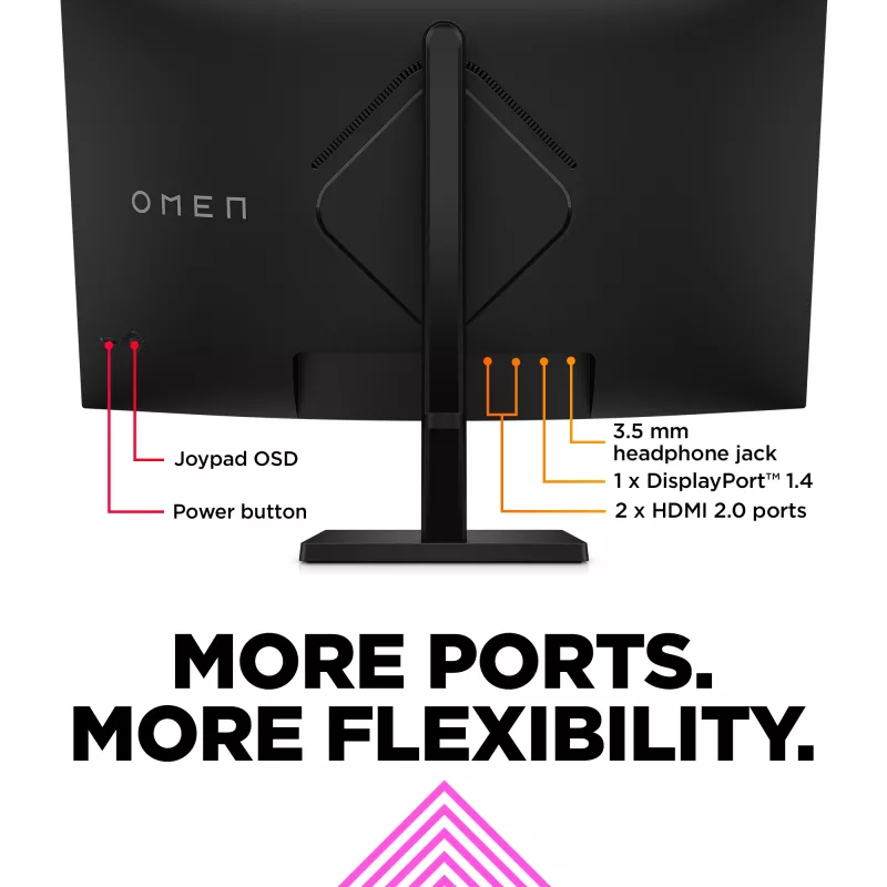 OMEN by HP 31,5 pollici QHD 165Hz monitor gaming curvo - OMEN 32c (ricondizionato)