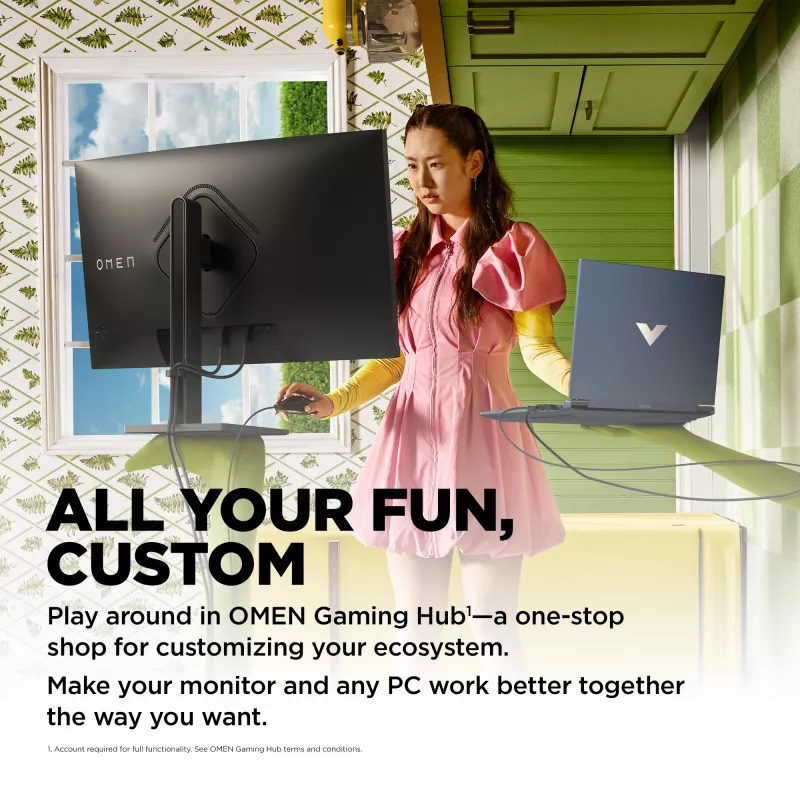 OMEN by HP 31,5 pollici QHD 165Hz monitor gaming curvo - OMEN 32c (ricondizionato)