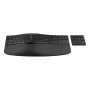 Tastiera wireless ergonomica HP 965, full-size (100%), wireless, RF wireless + Bluetooth, a membrana, nero