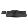 Tastiera wireless ergonomica HP 965, full-size (100%), wireless, RF wireless + Bluetooth, a membrana, nero