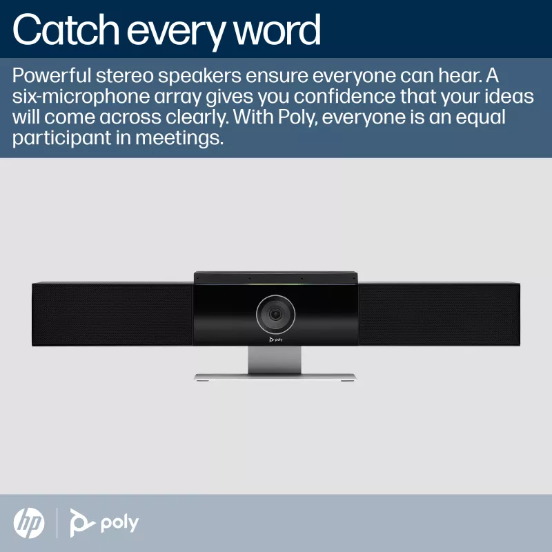 HP Poly Studio video bar USB