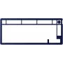 Tastiera meccanica KINGSTON HyperX Alloy Rise 75 Top Plate Navy Blue (modello 85U15AA)