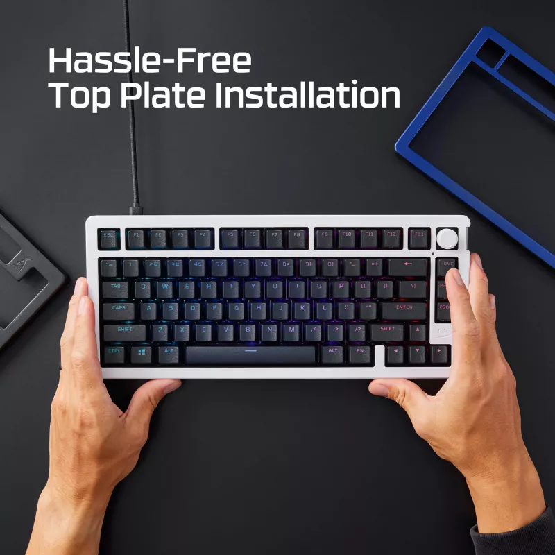 Tastiera meccanica KINGSTON HyperX Alloy Rise 75 Top Plate Navy Blue (modello 85U15AA)
