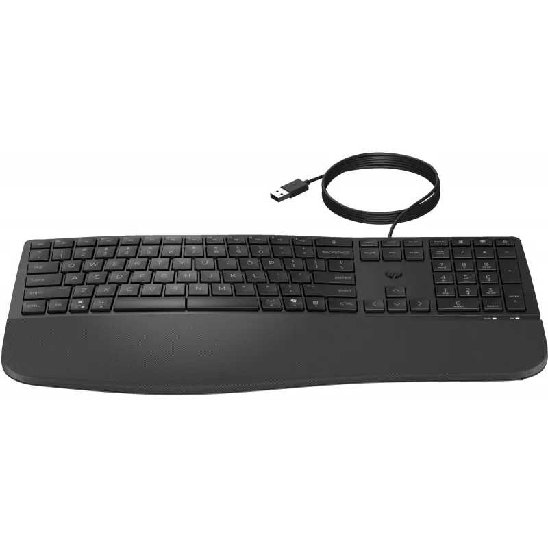 Tastiera full-size con filo HP 485 Comfort con porta USB e 23 tasti programmabili