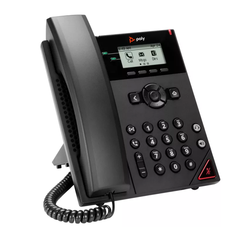 Telefono IP HP Poly VVX 150 a 2 linee con PoE, 300 g, Cina, Messico, 357 kg