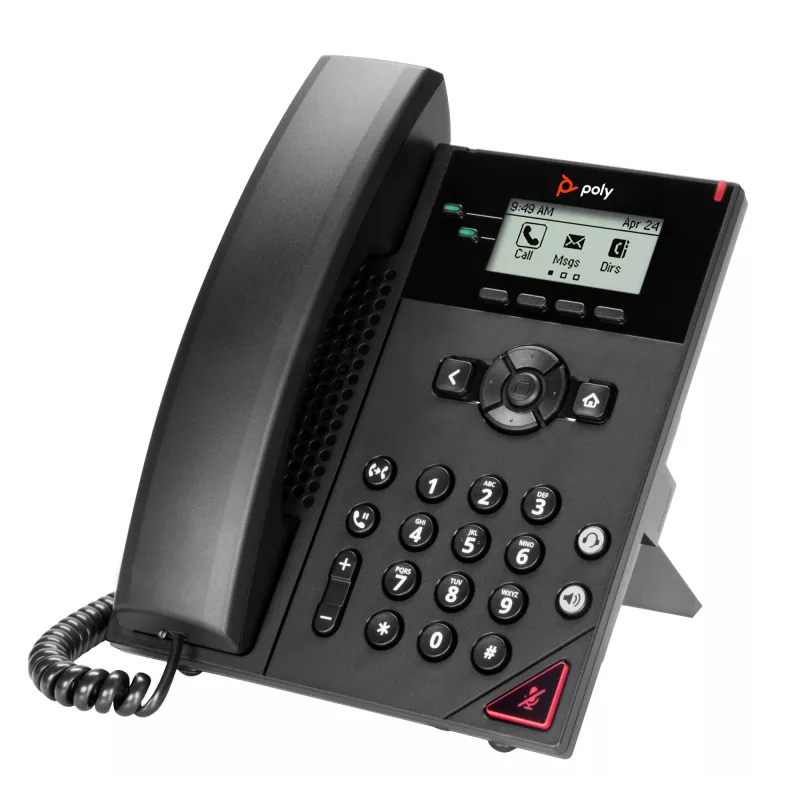 Telefono IP HP Poly VVX 150 a 2 linee con PoE, 300 g, Cina, Messico, 357 kg