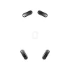 Piedini per mouse HP HyperX Glass Skates, PTFE su vetro temperato, 7,7×21,2×0,8 mm, bianco (coppia)