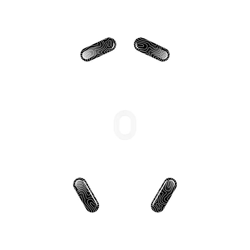 Piedini per mouse HP HyperX Glass Skates, PTFE su vetro temperato, 7,7×21,2×0,8 mm, bianco (coppia)