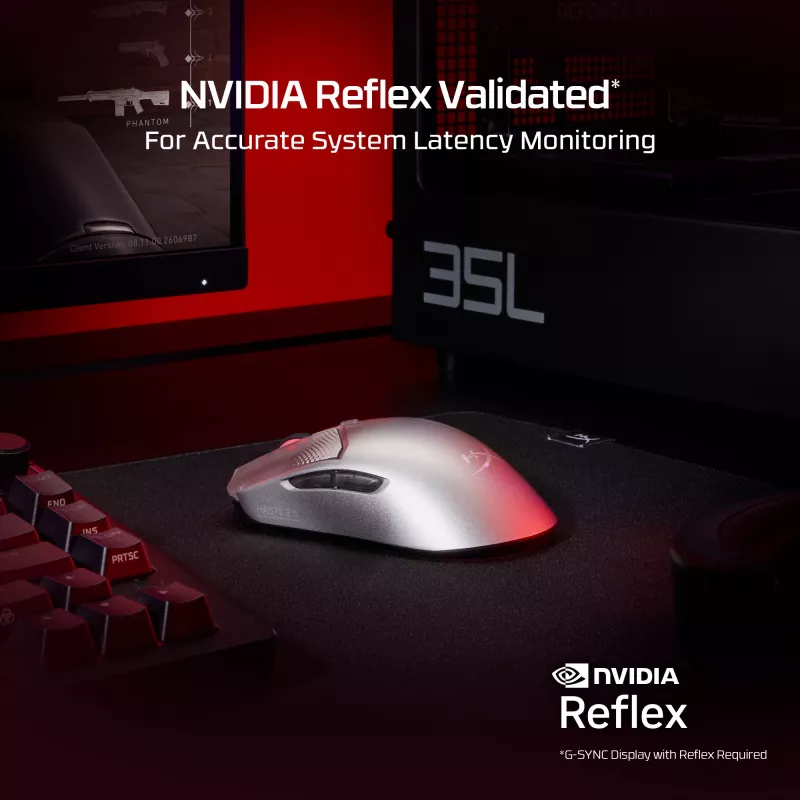 Mouse da gaming wireless HyperX Pulsefire Haste 2 S Silver