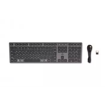 Tastiera wireless ricaricabile multi-dispositivo HP 720, Full-size (100%), Wireless, USB + Bluetooth, Meccanica, QWERTY, nero