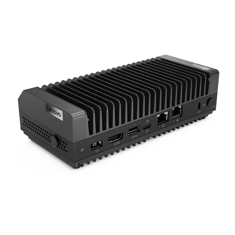 Lenovo ThinkEdge SE30 Intel® Core™ i3 i3-1115GRE 8 GB DDR4-SDRAM 256 GB SSD Windows 11 IoT Enterprise Mini-PC Nero