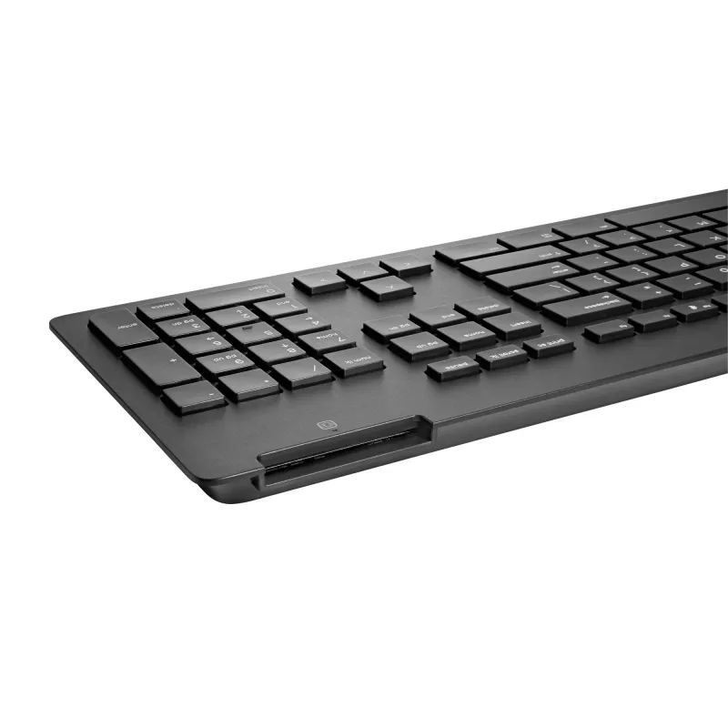 Tastiera HP Business slim v2 con lettore smart card, full-size (100%), con filo, USB, nero