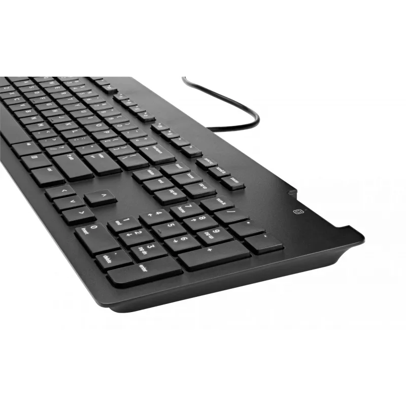 Tastiera HP Business slim v2 con lettore smart card, full-size (100%), con filo, USB, nero